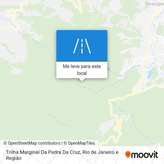 Trilha Marginal Da Pedra Da Cruz mapa