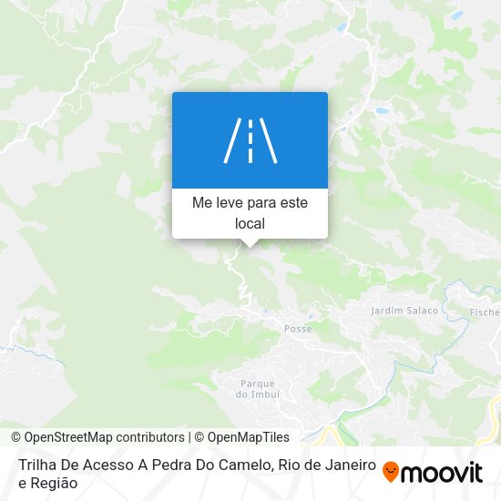 Trilha De Acesso A Pedra Do Camelo mapa