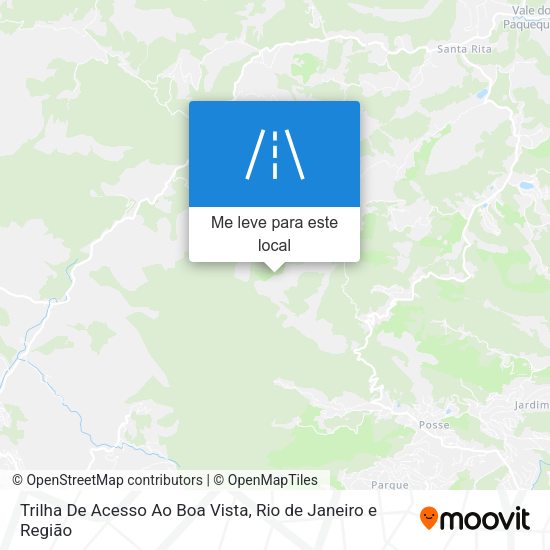 Trilha De Acesso Ao Boa Vista mapa