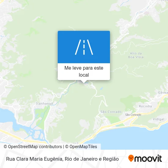 Rua Clara Maria Eugênia mapa