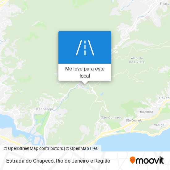 Estrada do Chapecó mapa