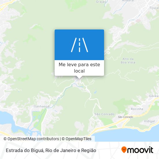 Estrada do Biguá mapa