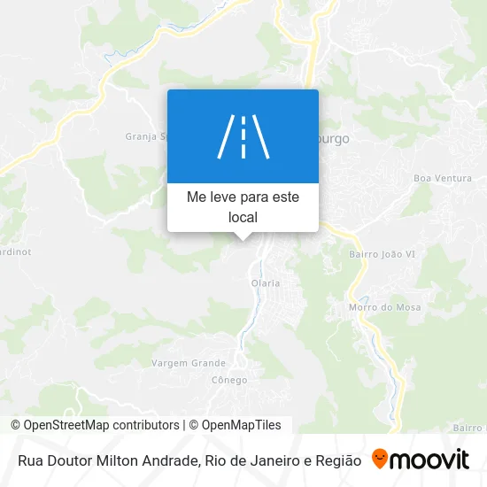 Rua Doutor Milton Andrade mapa