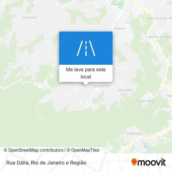 Rua Dália mapa