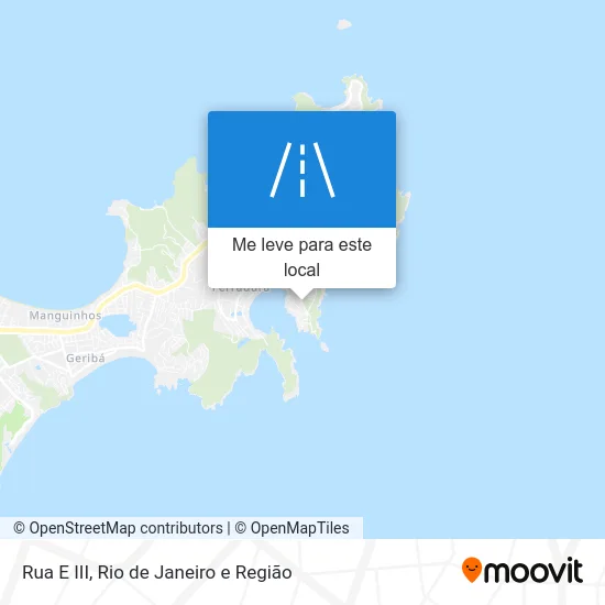 Rua E III mapa