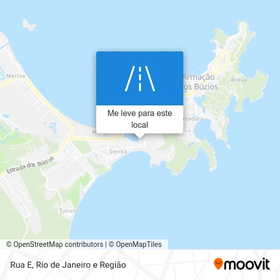 Rua E mapa