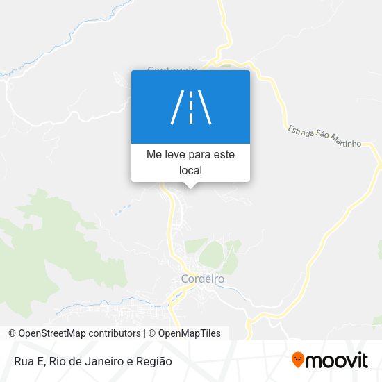 Rua E mapa