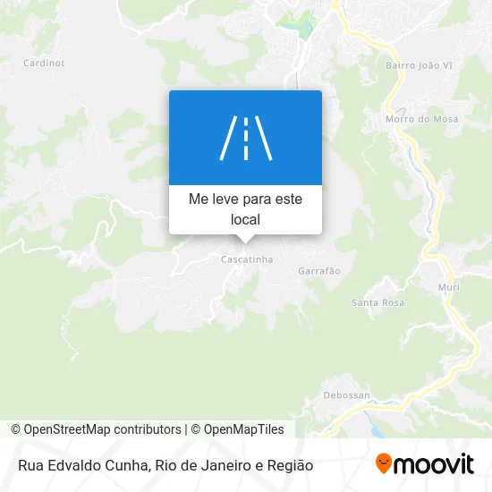 Rua Edvaldo Cunha mapa