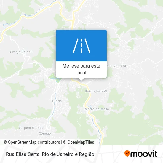 Rua Elisa Serta mapa