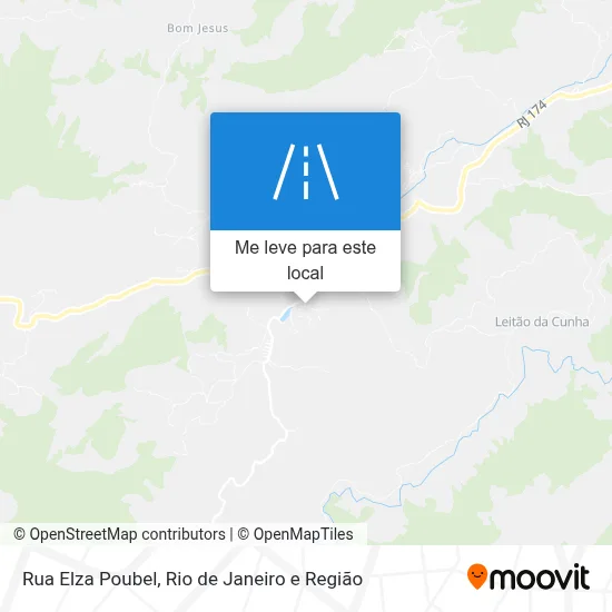 Rua Elza Poubel mapa