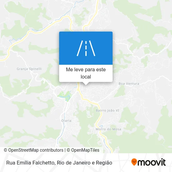 Rua Emília Falchetto mapa
