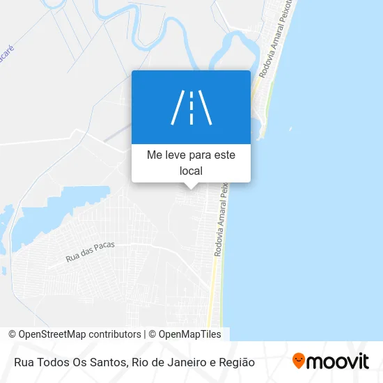 Rua Todos Os Santos mapa