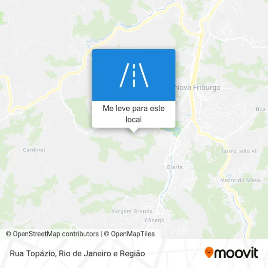 Rua Topázio mapa
