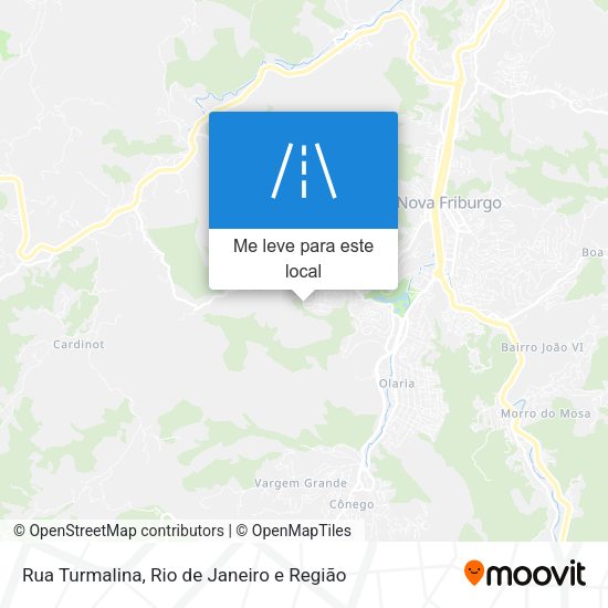 Rua Turmalina mapa
