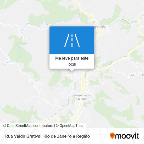 Rua Valdir Gratival mapa