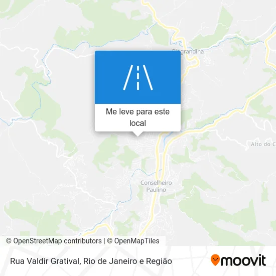 Rua Valdir Gratival mapa