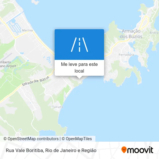 Rua Vale Boritiba mapa