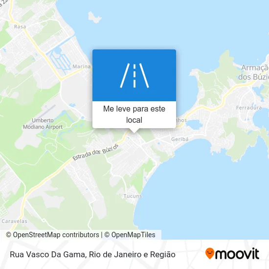 Rua Vasco Da Gama mapa