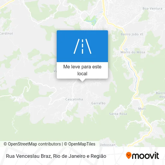 Rua Venceslau Braz mapa