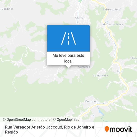 Rua Vereador Aristão Jaccoud mapa