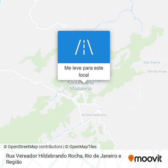 Rua Vereador Hildebrando Rocha mapa