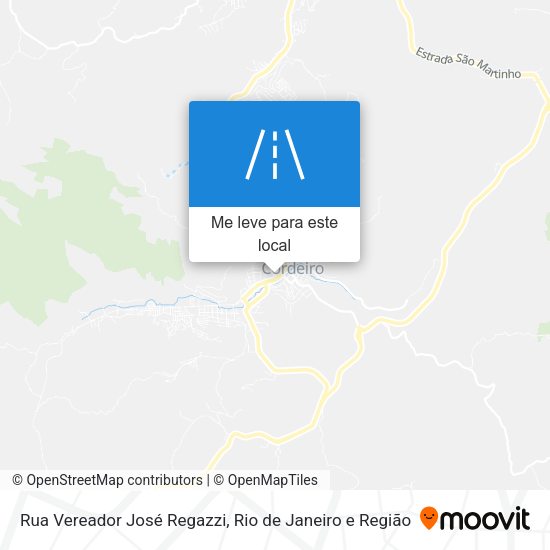 Rua Vereador José Regazzi mapa