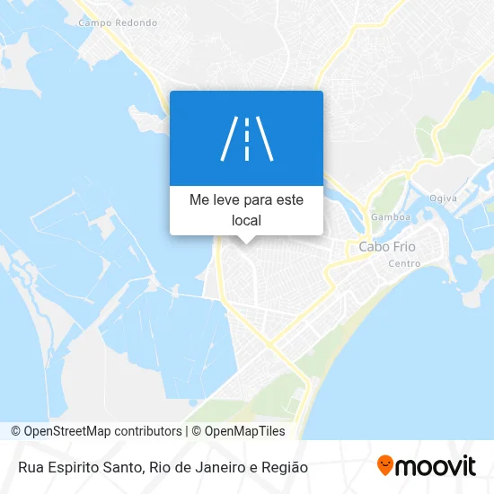 Rua Espirito Santo mapa