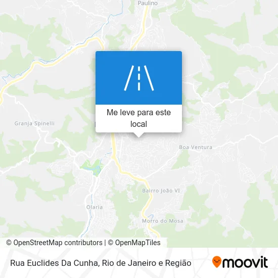 Rua Euclides Da Cunha mapa