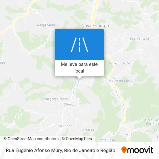 Rua Eugênio Afonso Mury mapa