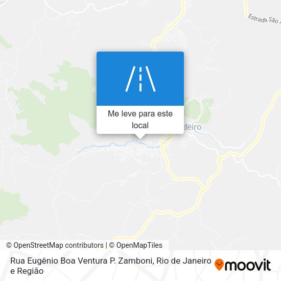 Rua Eugênio Boa Ventura P. Zamboni mapa