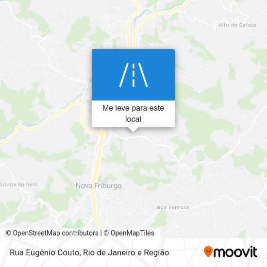 Rua Eugênio Couto mapa