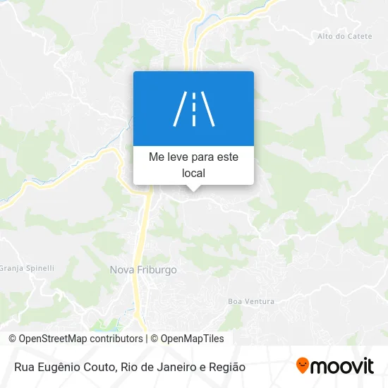 Rua Eugênio Couto mapa