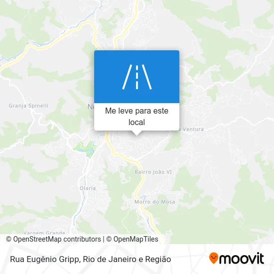 Rua Eugênio Gripp mapa