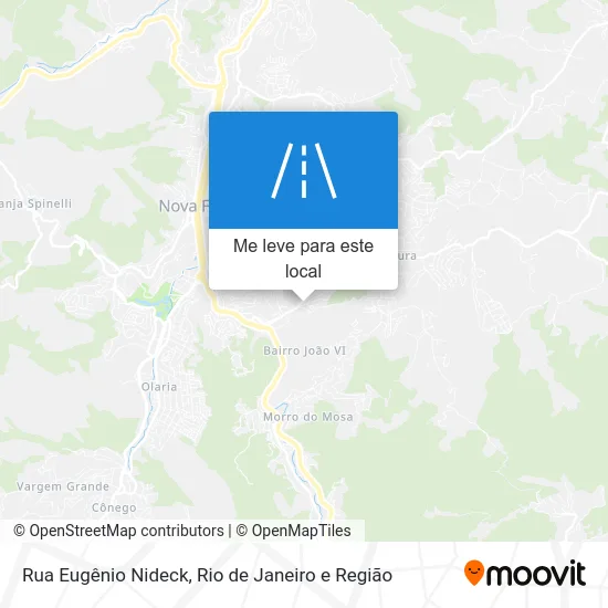 Rua Eugênio Nideck mapa