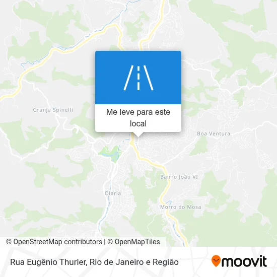 Rua Eugênio Thurler mapa