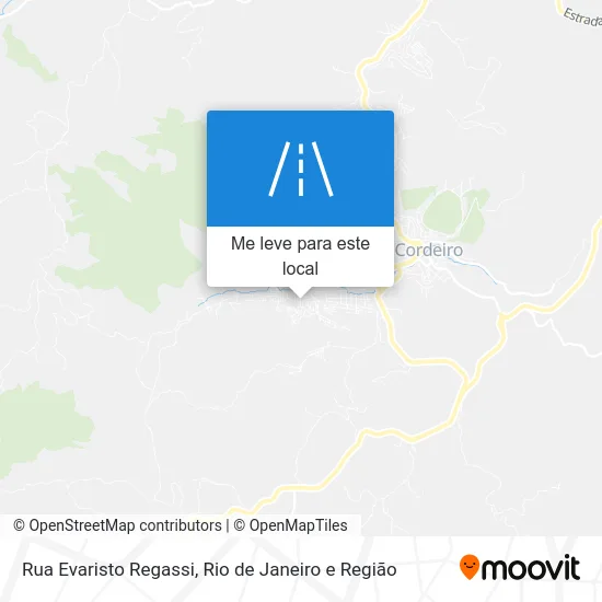Rua Evaristo Regassi mapa