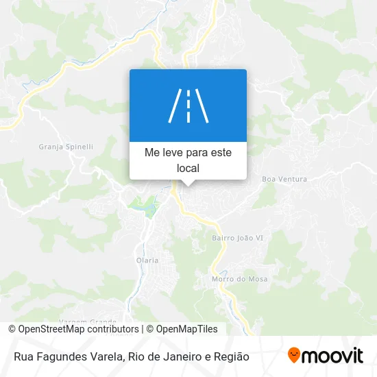 Rua Fagundes Varela mapa