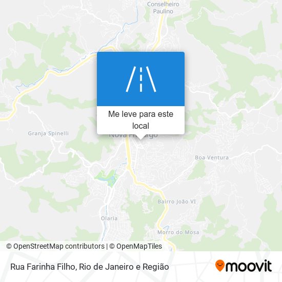 Rua Farinha Filho mapa