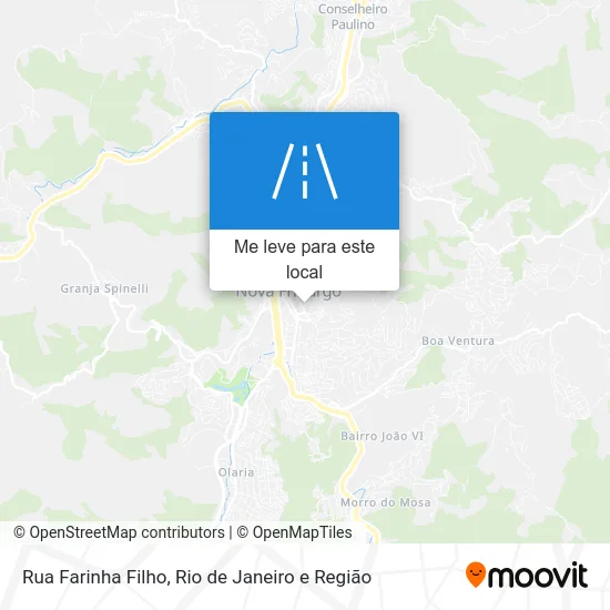 Rua Farinha Filho mapa