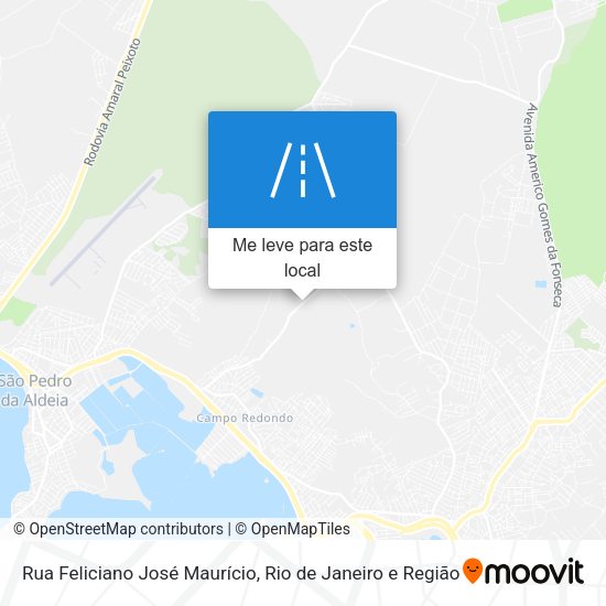 Rua Feliciano José Maurício mapa