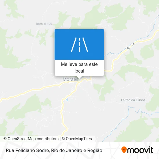 Rua Feliciano Sodré mapa