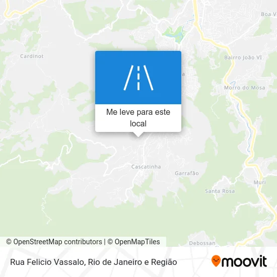 Rua Felicio Vassalo mapa