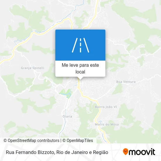Rua Fernando Bizzoto mapa