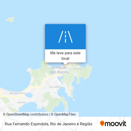 Rua Fernando Espindola mapa