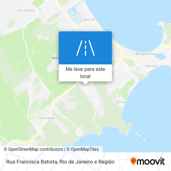 Rua Francisca Batista mapa