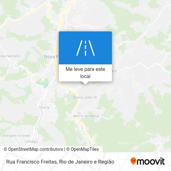 Rua Francisco Freitas mapa