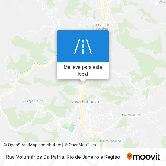 Rua Voluntários Da Patria mapa