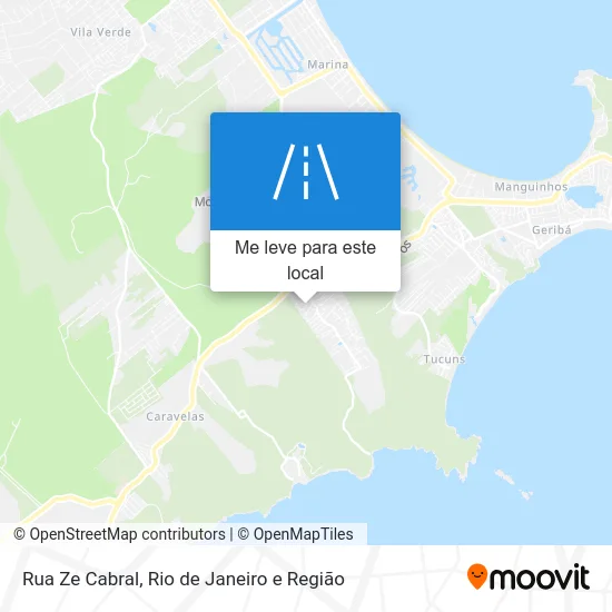 Rua Ze Cabral mapa