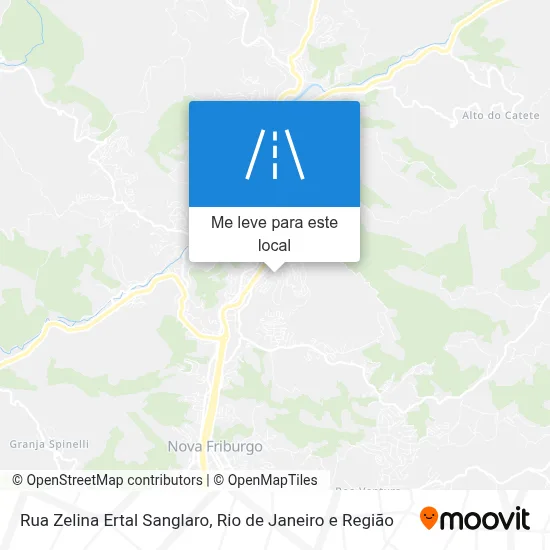 Rua Zelina Ertal Sanglaro mapa