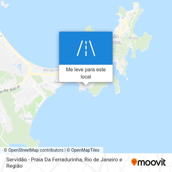 Servidão - Praia Da Ferradurinha mapa